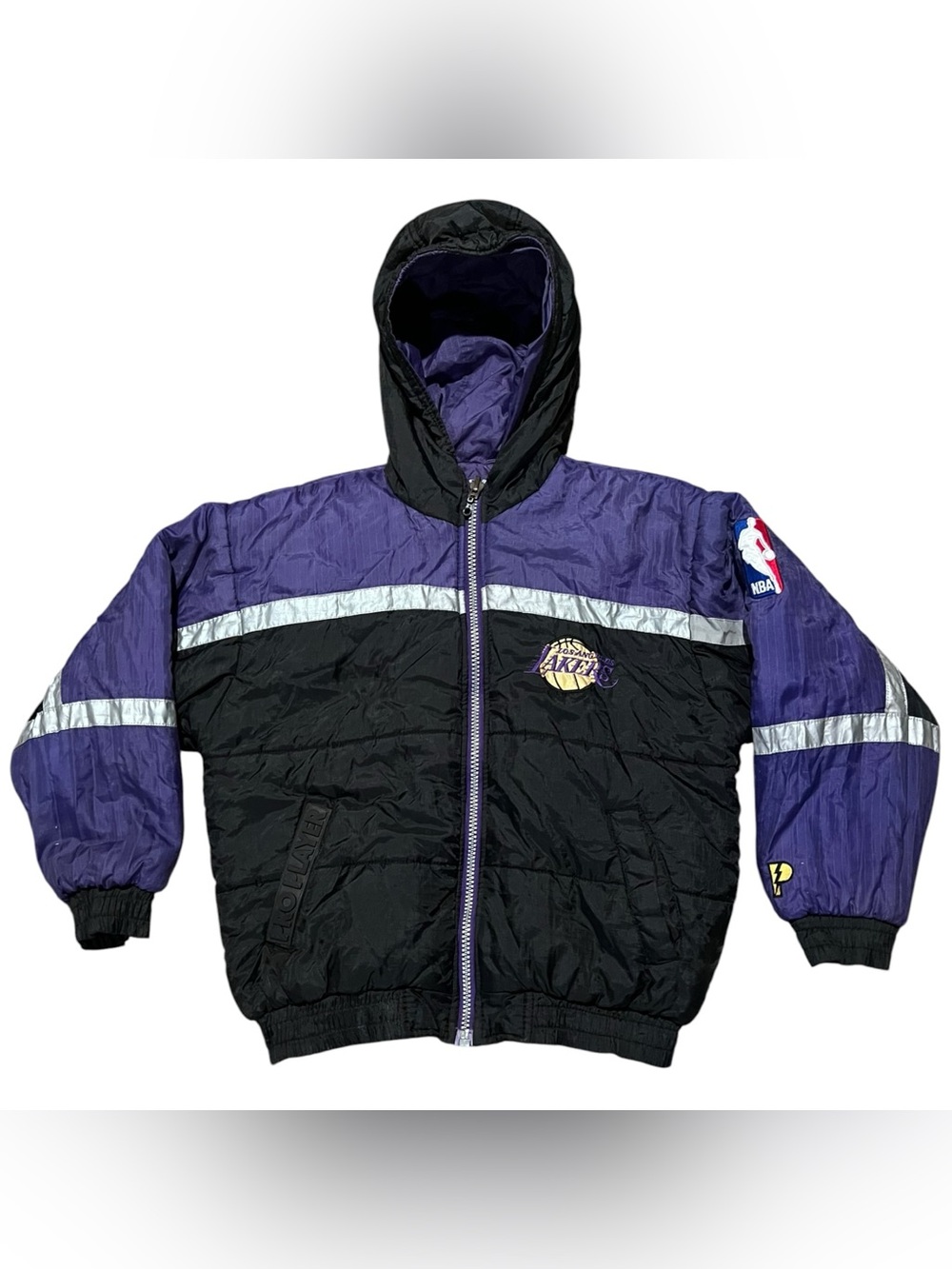 VTG Pro Player Los Angeles Lakers Puffer Jacket Reversible Youth Large (14-16)
